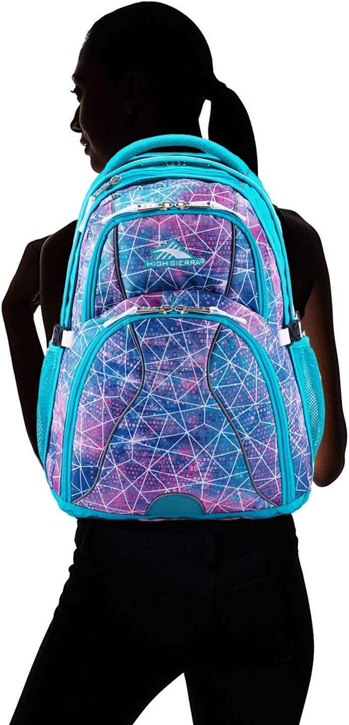 High Sierra Swerve Laptop Backpack, Crimson/Black, One Size