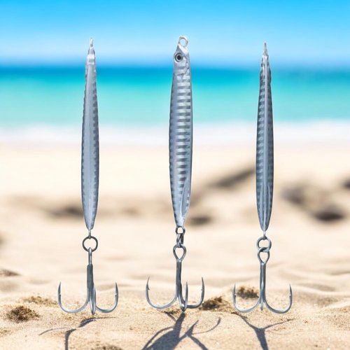 Navicatch Saltwater Fishing Lures Fishing Jigs Fishing Spoons for Bluefish, Striped bass Lures, Spanish Mackerel Metal Jigging,Shore Little Tunny Silver 3pcs. 1 2/5oz+1 4/5oz+ 2oz Premium to Choose