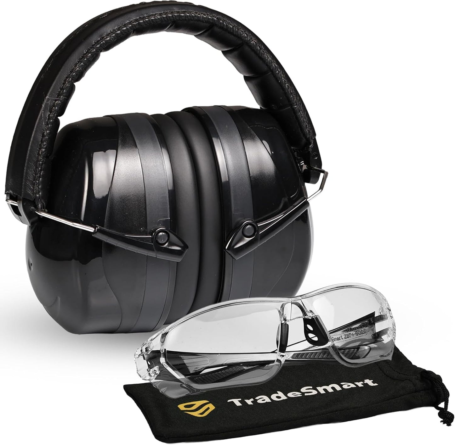 TradeSmart High-Performance Earmuffs for Shooting Range & Shooting Eye Protection Glasses + Firearm Confidence Course