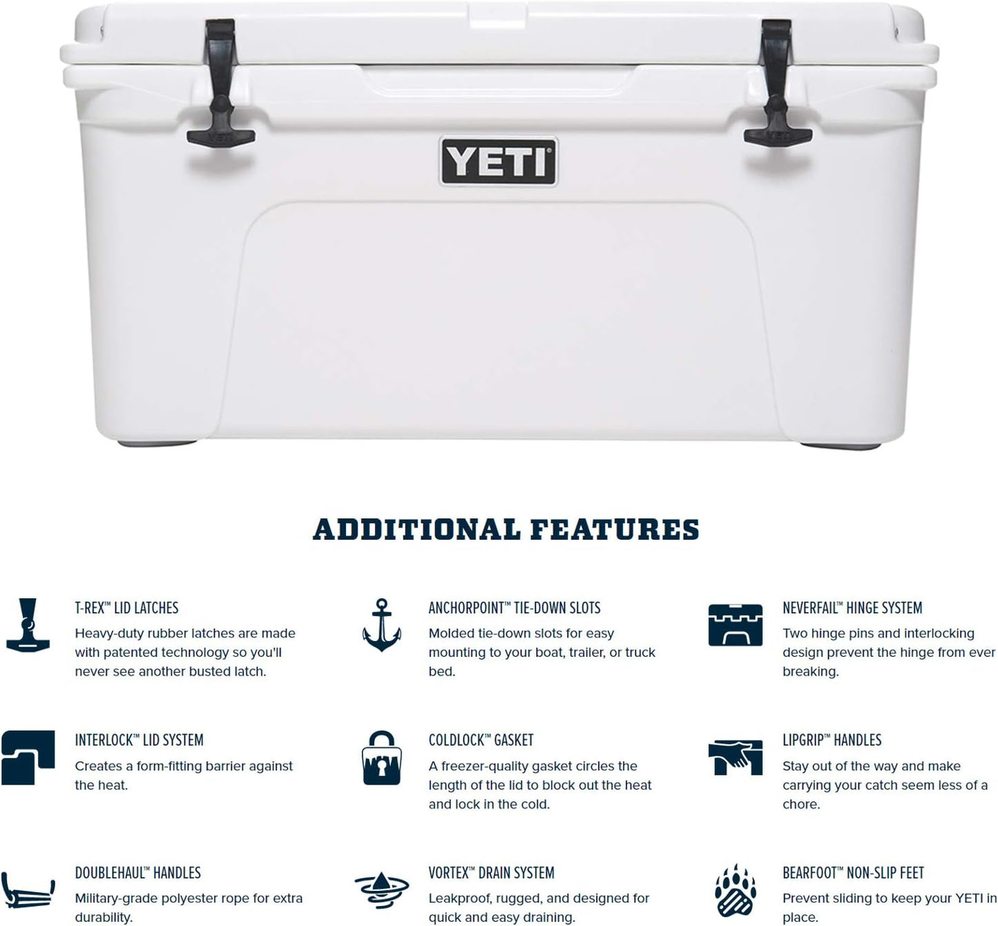 YETI Tundra 65 Cooler, White