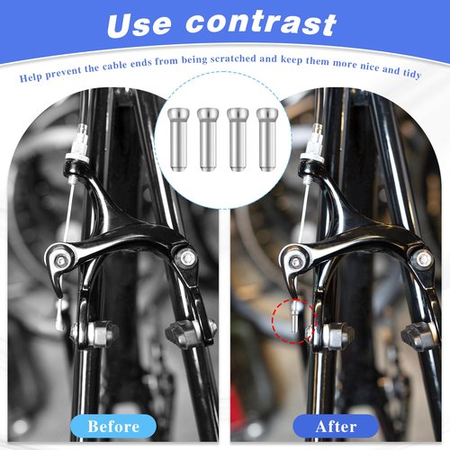 Bike Brake Gear Shifter Cable Kit, Universal Bicycle Gear Shifter Cable Professional Transmission Line Cycling Shift Wire Housing Kit Mountain Road Bike Repair Replacement Accessories