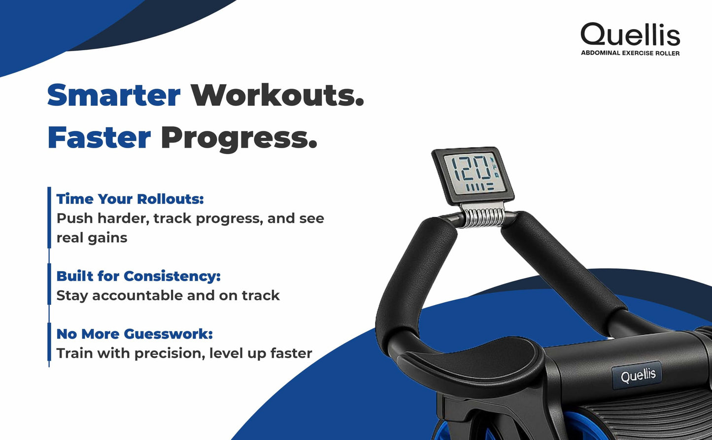 AB Roller for Men & Women – Core Strength Training Wheel Set with Elbow Support & 2 Knee Pads – Abdominal Exercise Roller for Core Stability, Belly Fat Reduction, and Total Body Workout Equipment