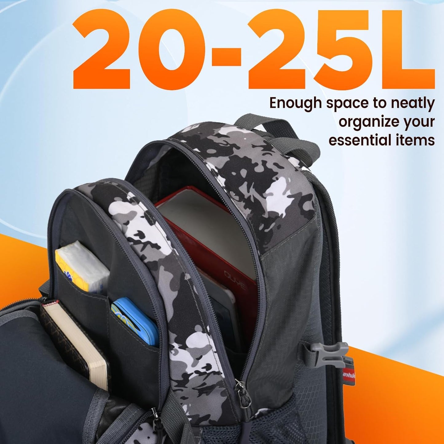 sunhiker Cycling Hiking Backpack Water Resistant Travel Backpack Lightweight SMALL Daypack M0714