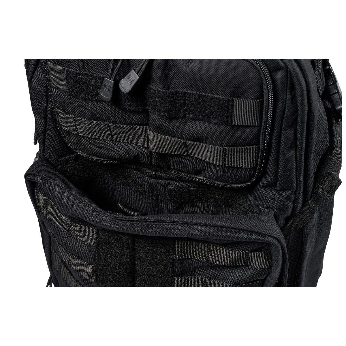 5.11 Tactical Backpack, RUSH 24 2.0 Military Survival Molle Back Pack with Laptop Compartment, 37L, Black, Style 56563ABR