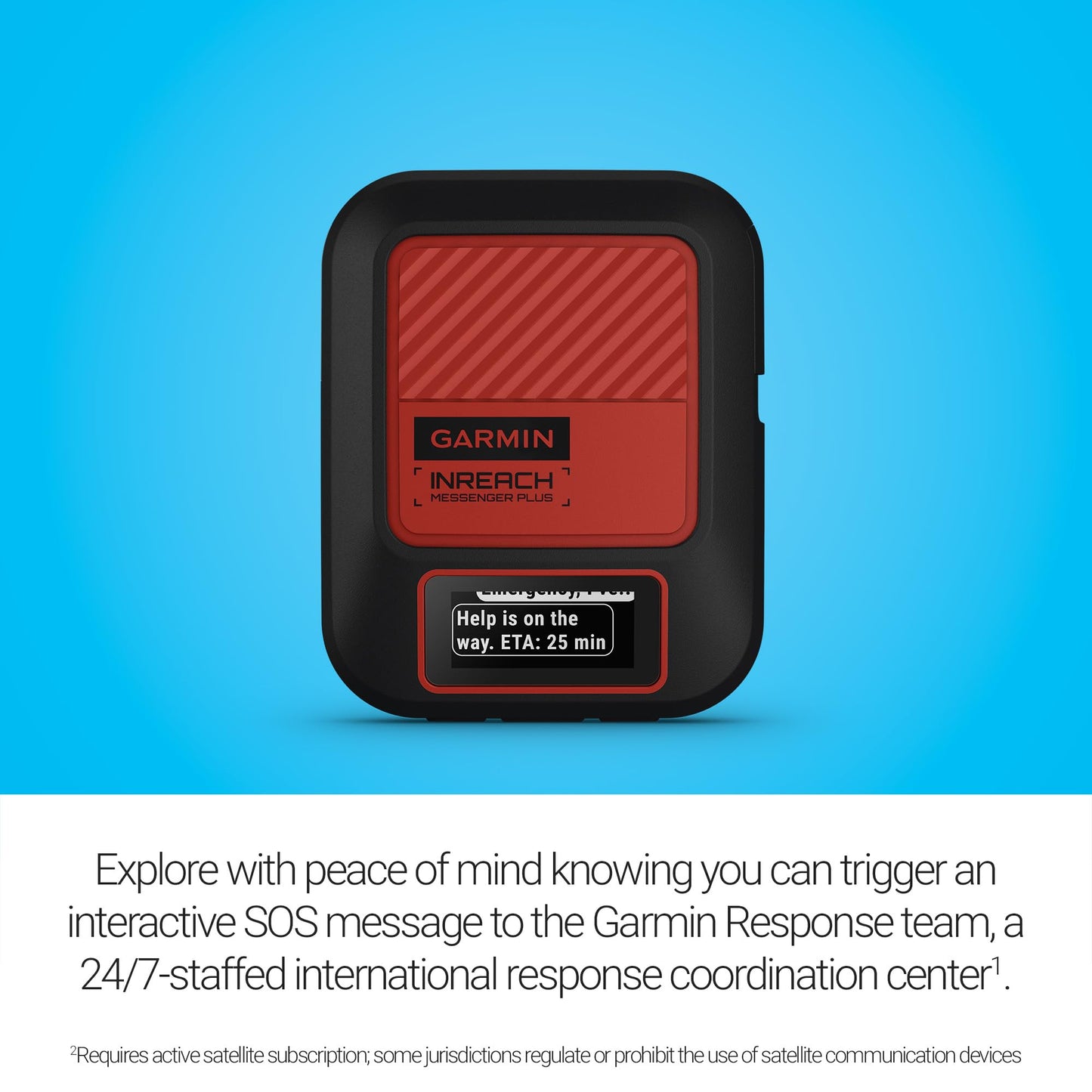 Garmin inReach® Messenger Plus, SOS Satellite Communicator with Photo, Text & Voice Messaging Without Cell Service, Long Battery Life, Durable, Temperature-Resistant, Water-Resistant (IPX7) Design