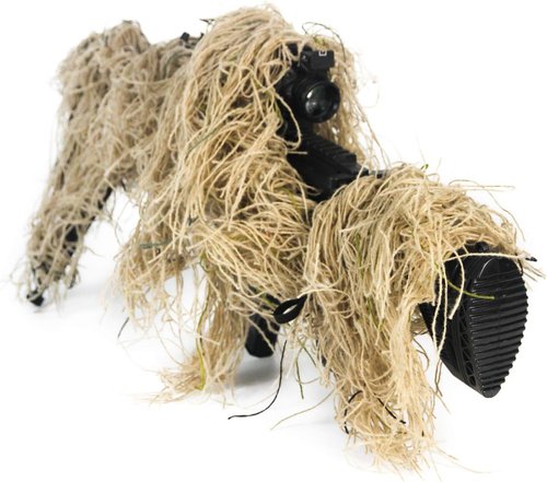 GUGULUZA Ghillie Rifle Cover Wrap Camo, w/Elastic Strap for Camouflage Hunting Rifle