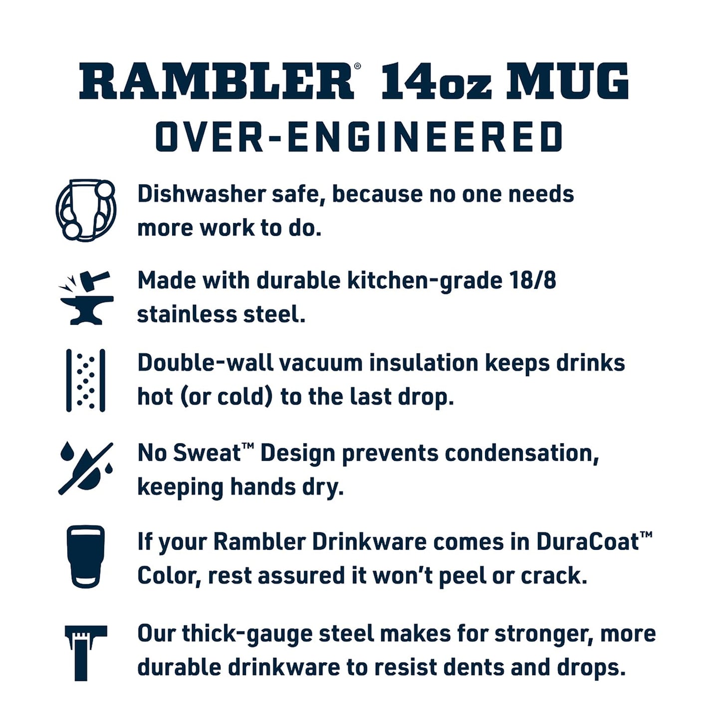 YETI Rambler 14 oz Stackable Mug, Vacuum Insulated, Stainless Steel with MagSlider Lid, Seafoam