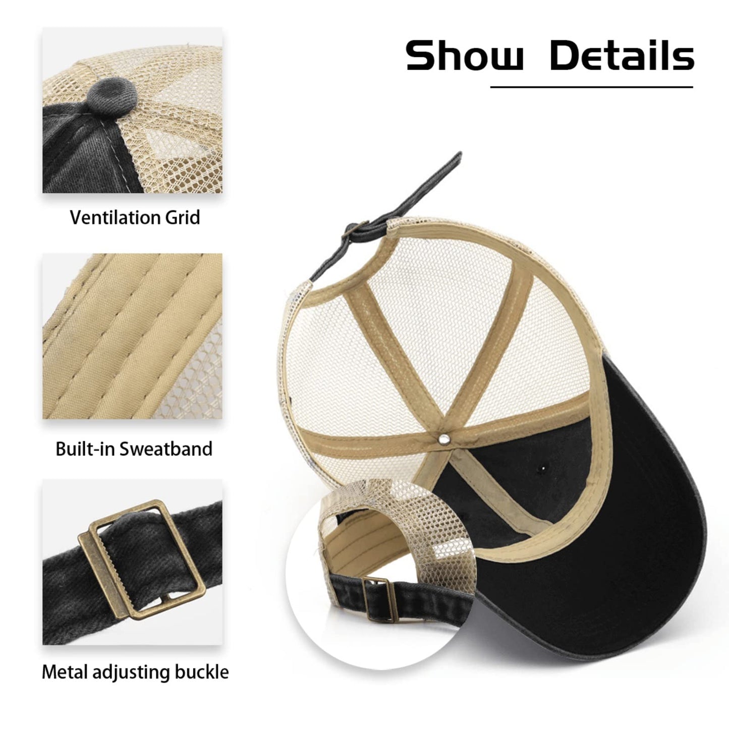 Funny Goose Trucker Hat Silly Goosee On The Loose Trucker Hat Men Vintage Mesh Baseball Cap for Summer