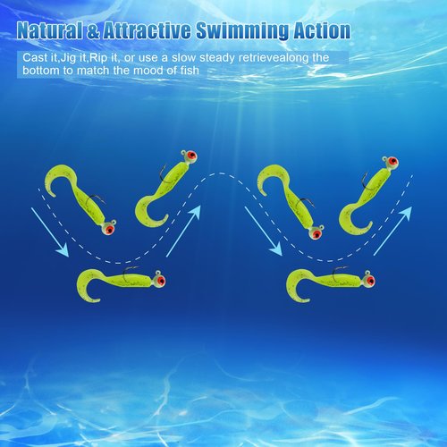 CWSDXM Fishing Jig Heads Assorted Size Round Painted Ball Head Hooks for Walleye Bass Trout Crappie Jig Heads Freshwater Saltwater,1/2oz 3/8oz 1/4oz 1/8oz 15-40pcs (10g(0.35oz)-20pcs)