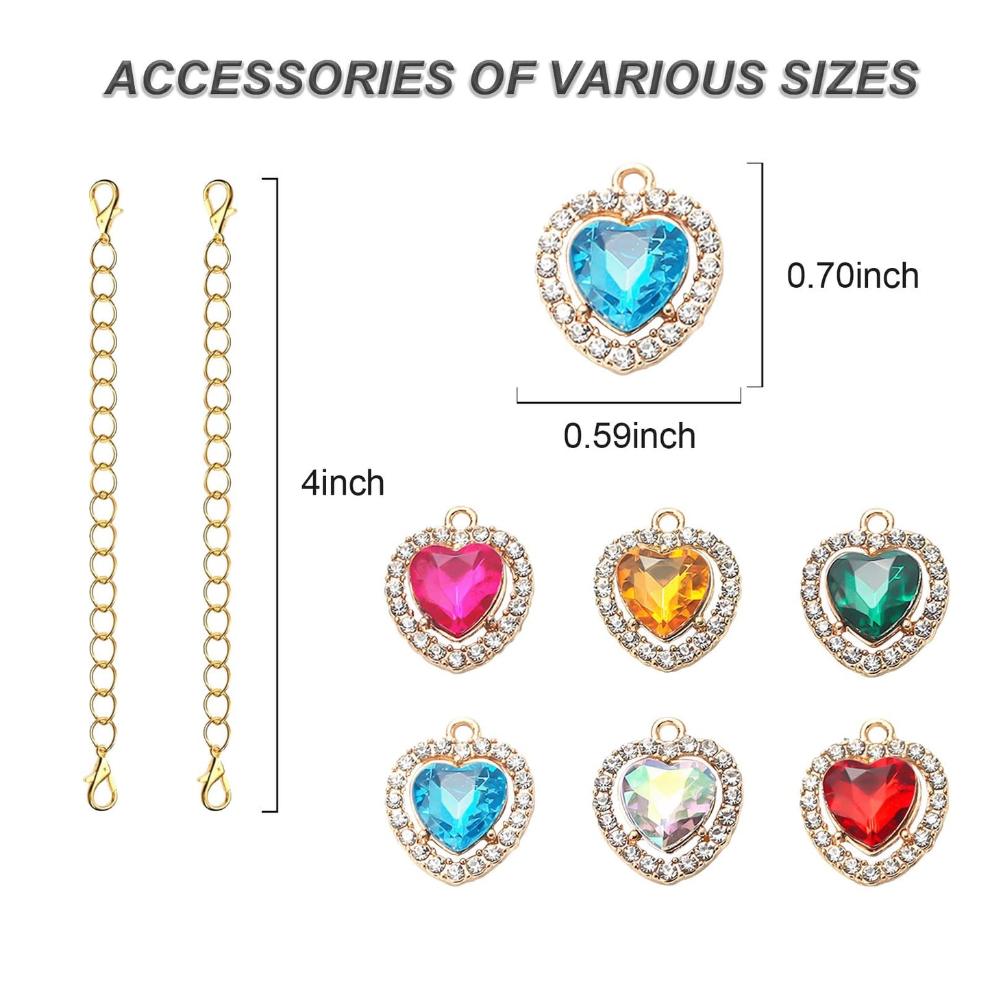 GENLEAS 6PCS Charms Accessories for Stanley Cup for Hydro Flask for Yeti for Others Water Cups with Handle, Personalized Identification Charms | Gifts for Women Men Him Her | Valentines Day Gift