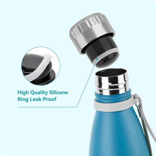 Soledea Lid Fits for BJPKPK、S'well、koodee Cola Shape Water Bottle, Replacement Leak Proof Lid for 9 oz, 12oz, 17 oz Cola Shape Water Bottle
