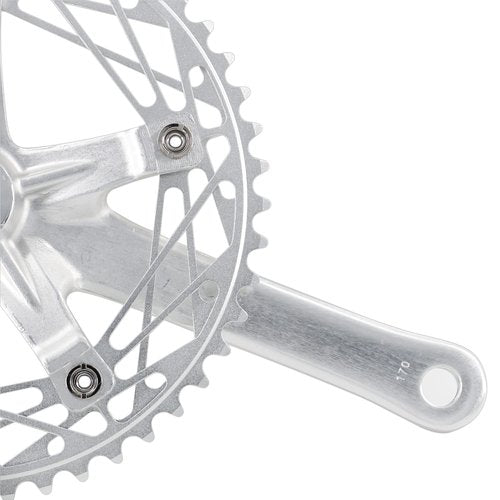 WEERAS Fixed Gear Bicycle Crankset Single Speed 49T 144BCD 170mm Upgraded Material, Fully CNC Grinding