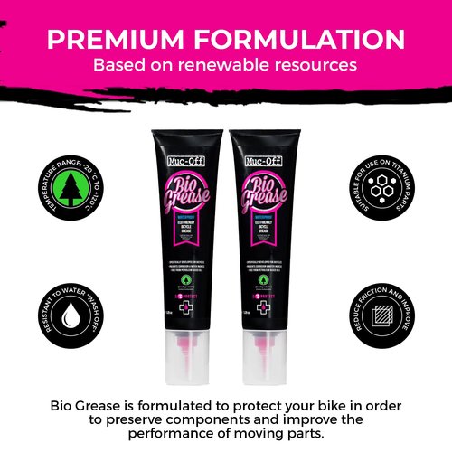Biodegradable Bike Grease - Muc-Off Bio Grease 150g for Pedals, Bearings & Components
