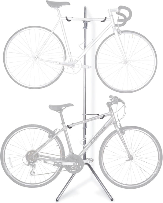 Delta Cycle Michelangelo 2 Bike Storage Rack - Gravity Fully Adjustable Bike Rack Garage For Road, MTB, and Hybrid Bicycles - Vertical Bike Rack Holds Up To 80 lbs