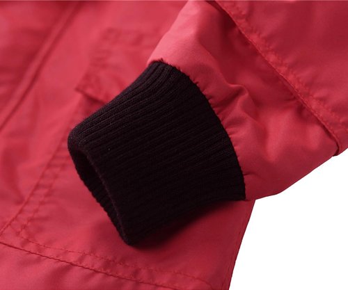 M2C Boys Girls Hooded Cotton Lined Rain Jacket Light Windbreaker