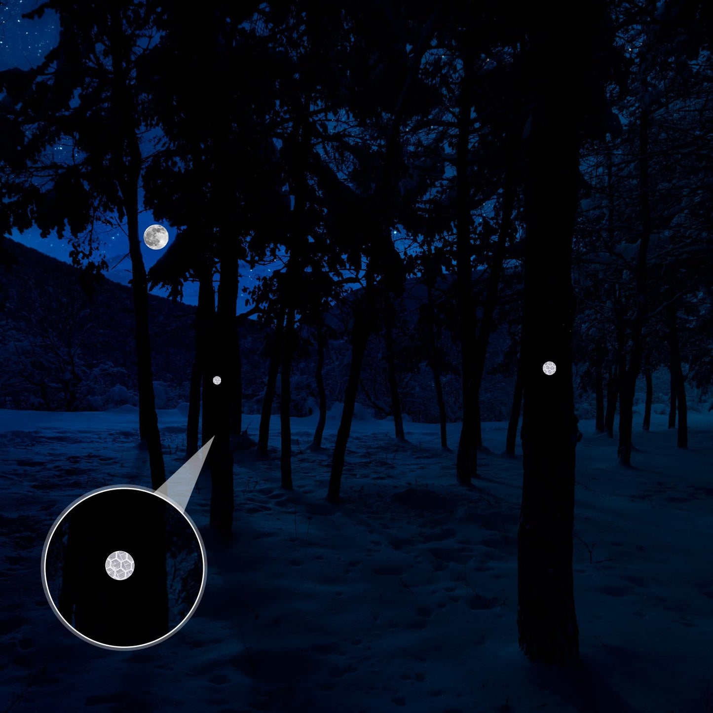 Fullhawl 100 Reflective Tacks Trail Marking Tacks Glow Reflective Mark Trail Markers Thumb Nails for Hunting Hiking Camping Tree Stand (Sliver)