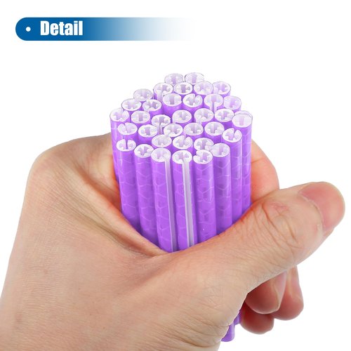 X AUTOHAUX 36 Pcs Purple Bicycle Reflector Reflective Version Durable ABS Night Visibility Cycling for Bike, Mountain Bike, Wheels, Wheelchair