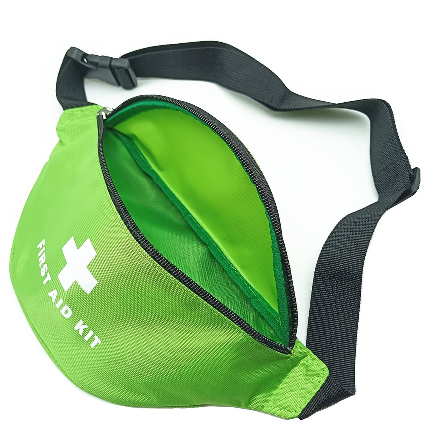 First Aid Fanny Pack First Aid Bag Red Travel Rescue Empty Pouch First Responder Storage Compact Survival Medicine Bags Pocket Container for Car Home Outdoors (Green)