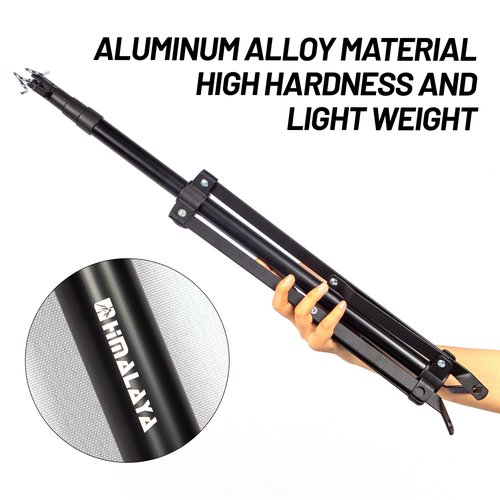 喜马拉雅 Camping Folding Lamp Pole, Lightweight Collapsible Aluminum Lantern Stand, Outdoor Portable Lamp Post Hanging Light Holder Stick for Picnic Hiking Fishing BBQ (Tripod Stand)