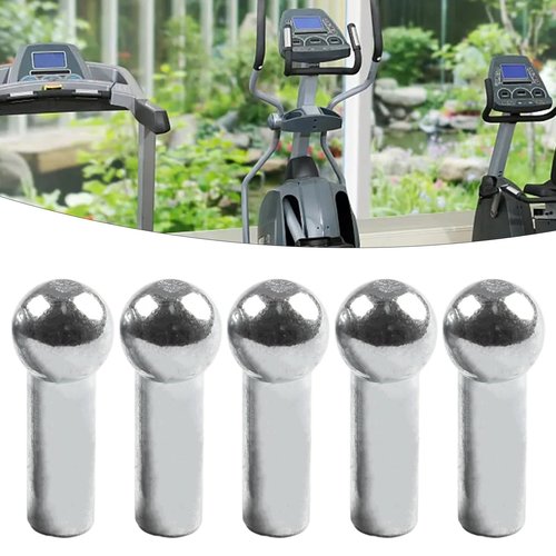 SquEqu 5 Pack Pulley Cable End Terminals Metal Ball Stopper Joint Lugs Attachment Parts for Gym Weight Lifting Machine Fitness Equipment Running (for Diameter 5mm Wire)