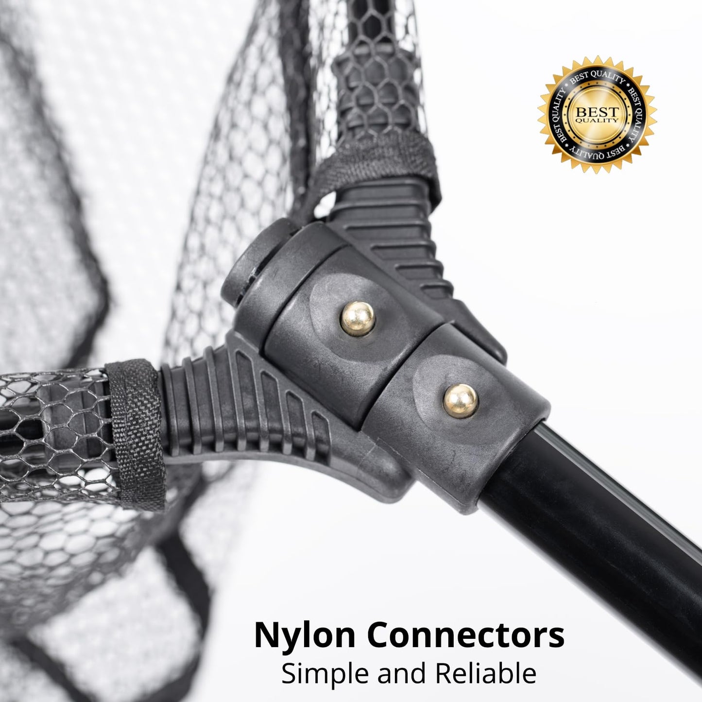 Fishing Net with Telescopic Handle,Durable Landing Net for Freshwater & Saltwater, Foldable Fishing Nets for Fish, 20 lbs Capacity, Rubber Coated Netting, Length 50.7″, Hoop 17.7″ x 15.9″, Depth 14″