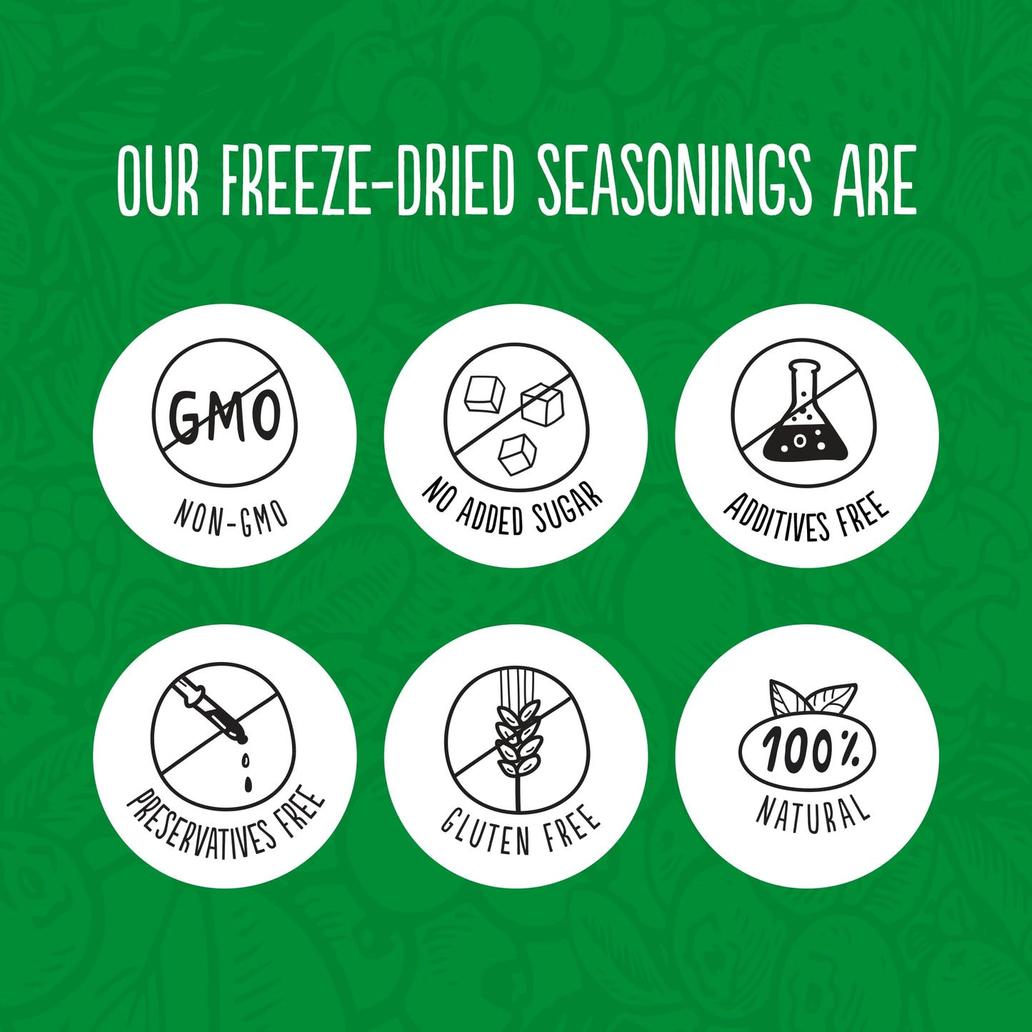 Garlic & Dill for Cooking | 100% Natural, No Artificial Additives or Preservatives | Perfect Freeze Dried Granulated Garlic and Dill for Cooking, Seasoning, and Gourmet Dishes | Long shelf Life Freeze Dried Spices | Space Food | 2.12oz (5.66 oz, 4 pack)