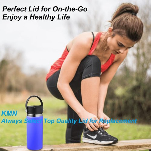 Lid for Hydro Flask Wide Mouth, Lids Compatible with Hydro Flask 12 16 18 20 32 40 oz Wide Mouth, Top Replacement Lid for Hydro Flask Travel Mug Cap (Black, 2 Pack)
