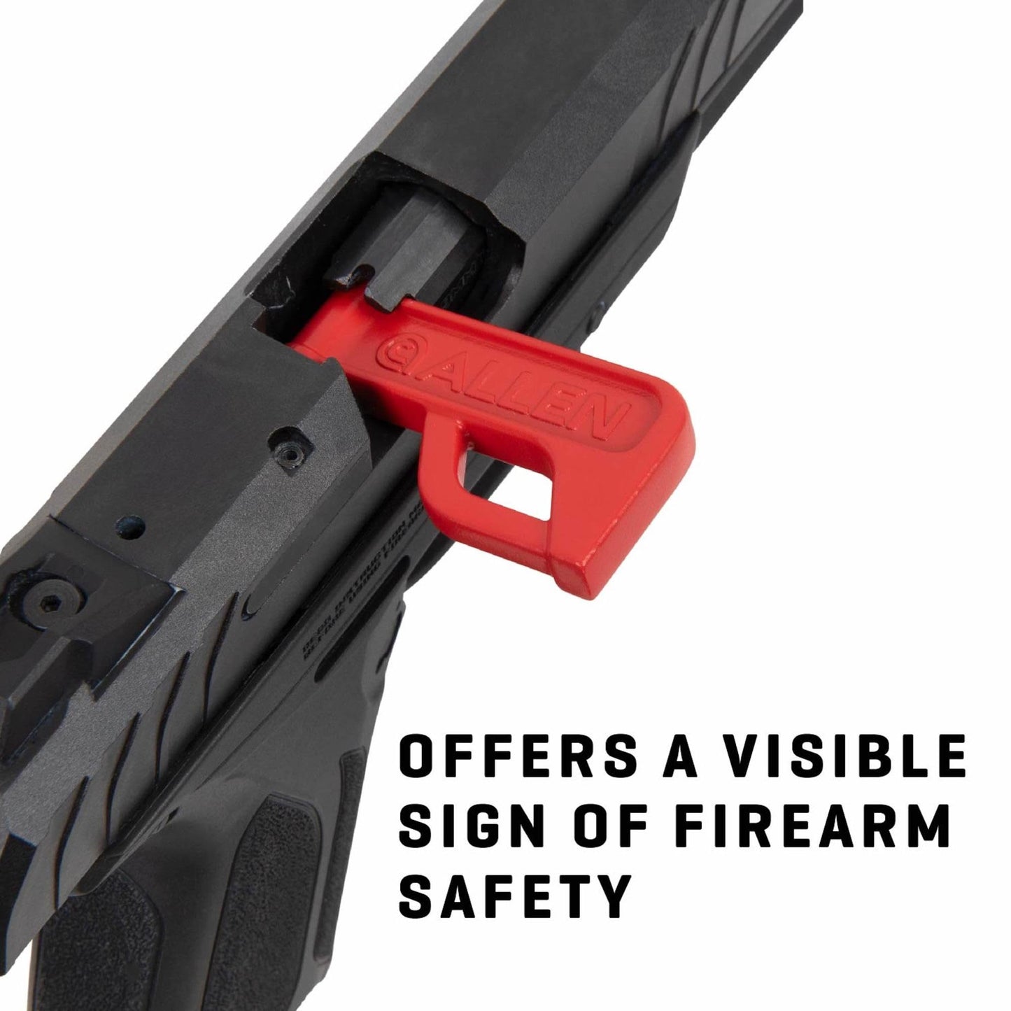 Allen Company Handgun Chamber Safety Flag, 2-Pack, Red