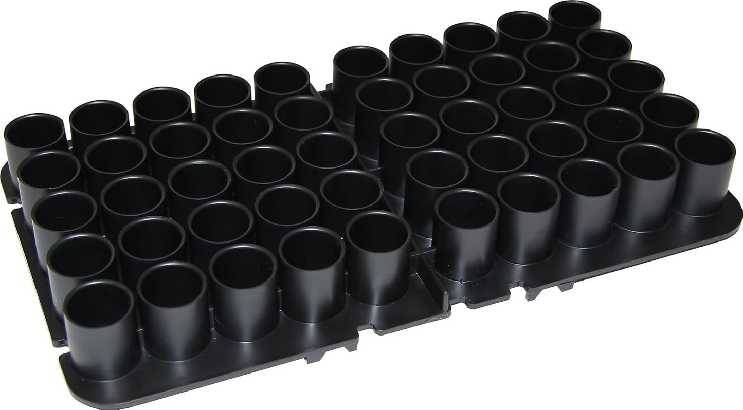 MTM ST-12-40 - Shotshell Trays 50 Round 12 Gauge fits SF & SD & S-100, USA Made, Black