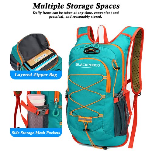 Blackpongo Cycling Backpack 25L Lightweight Hiking Backpack Men Women Waterproof Camping Daypack Outdoor Travel Daypack (Green)