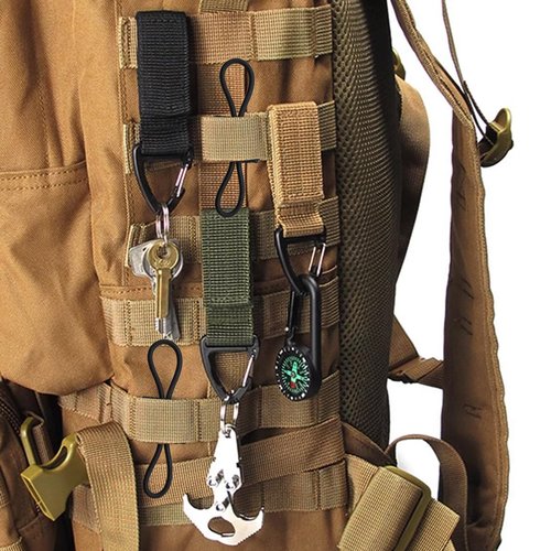 GXXMEI 20PCS Tactical Gear Holder Clip Molle Web Retainer Elastic Binding Ribbon Buckle for Tactical Backpacks Molle Bags