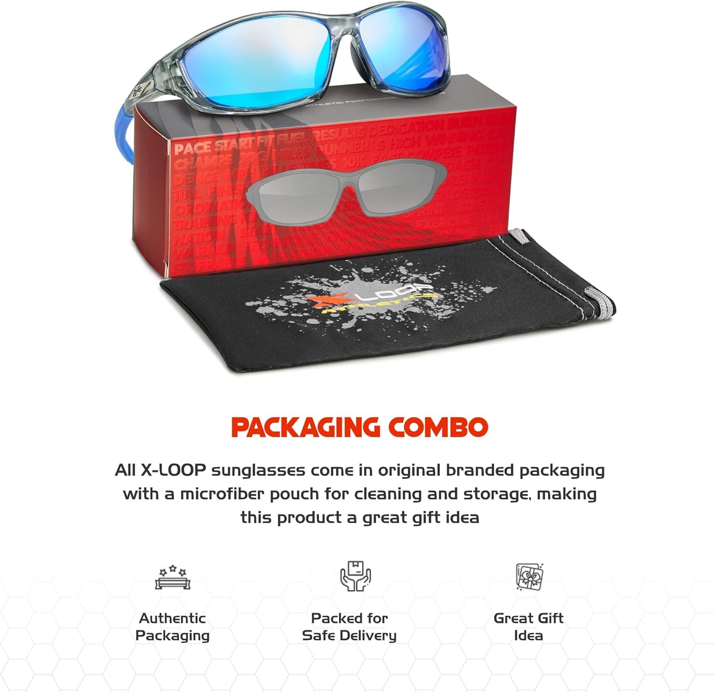 Polarized Sports Sunglasses for Men - UV400 Protection for Baseball, Running, Cycling & Golf