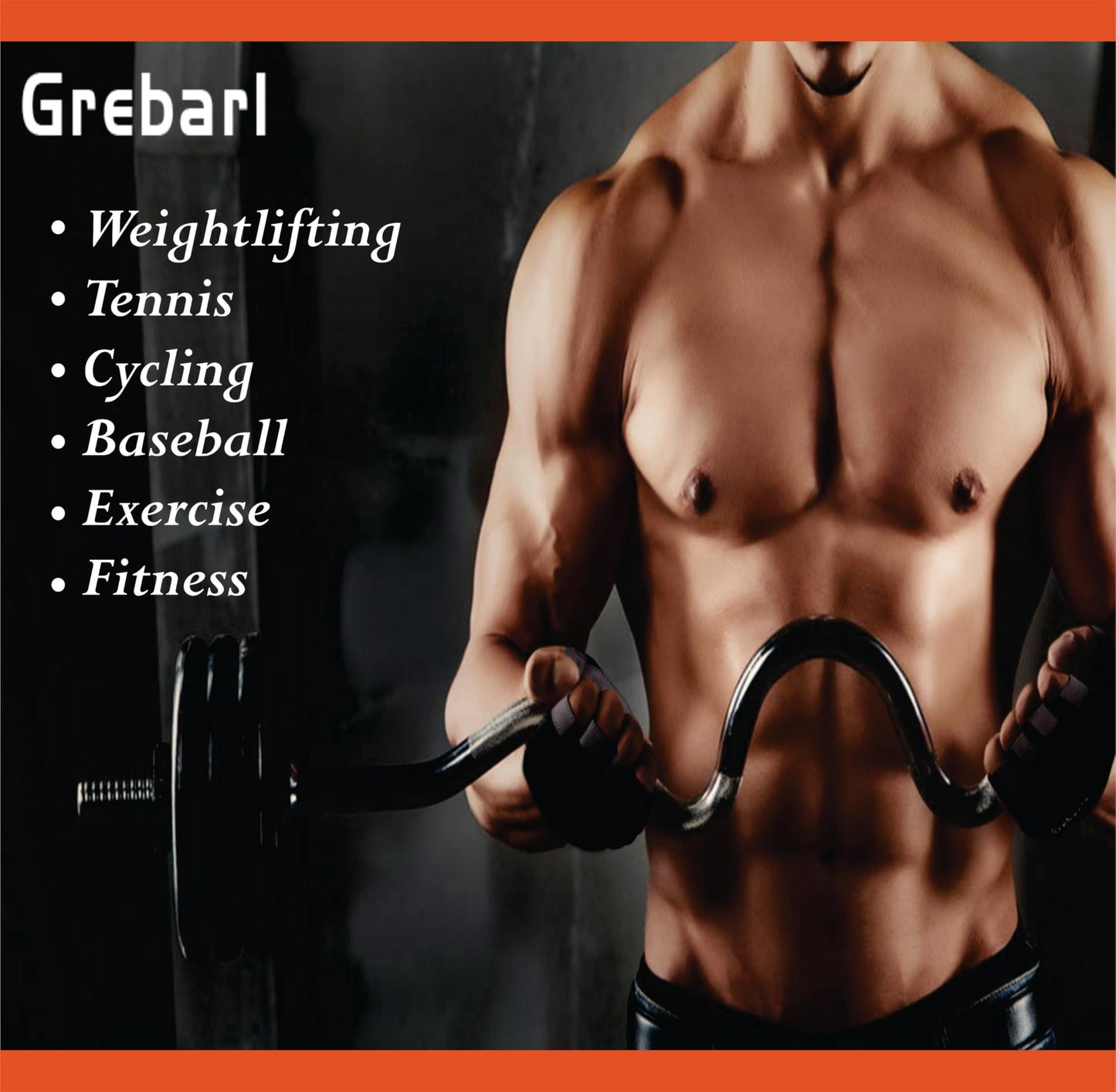 Grebarl Lightweight Gym Gloves, Weightlifting Gloves, Cycling Gloves, Tennis Gloves, Fitness Gloves Full Wrist Support, Breathable with Grip Protection Workout Gloves for Men & Women (X-Large)