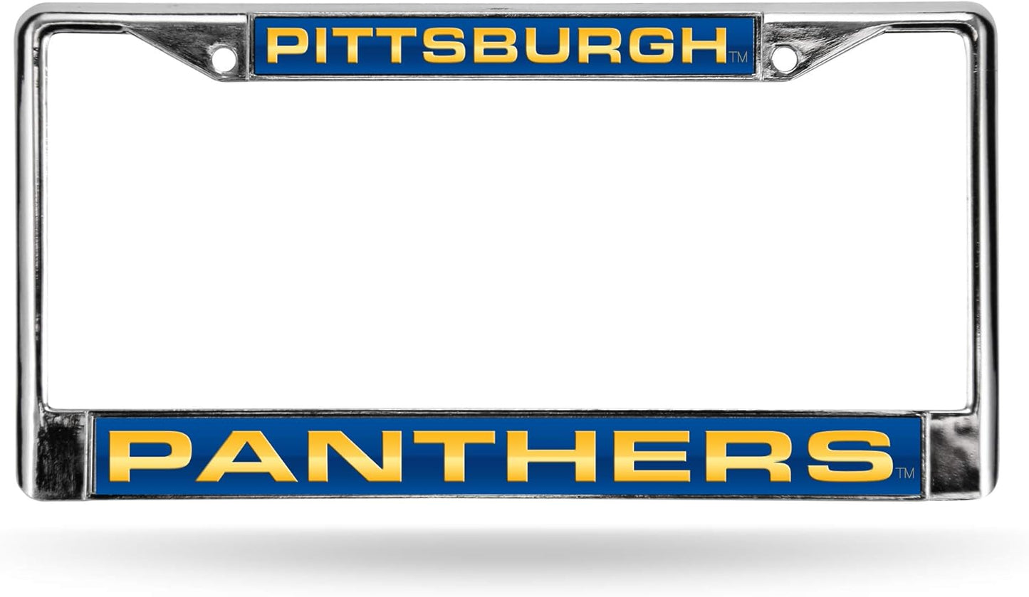 Rico Industries NCAA Unisex-Adult Laser Cut Inlaid Standard Chrome License Plate Frame