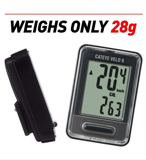 CATEYE Velo Wired Bike Computer – Entry-Level Speedometer and Odometer, Perfect for Beginner Cyclists, Auto Start/Stop, Easy Setup for Road, MTB, Gravel Bikes, 3 Year Battery Life