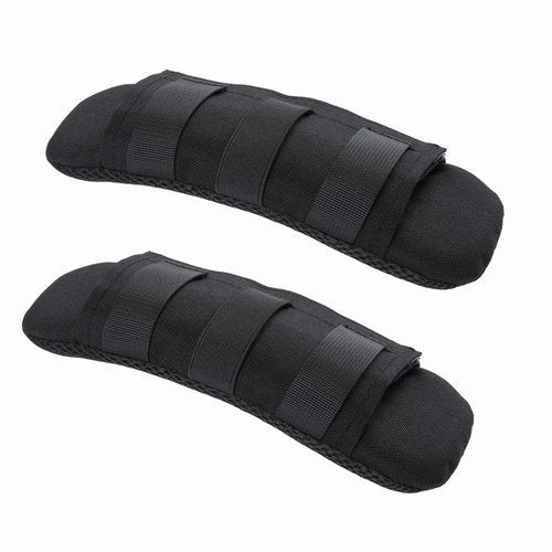 PQEUGOA 2 Pack Shoulder Strap Pads for Backpack & Tactical Vest - Width Up to 3.1" -Black