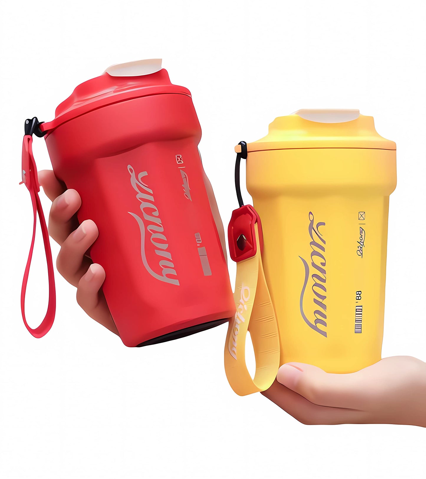 Fashion student water cup stainless steel thermos flask outdoors (Green)