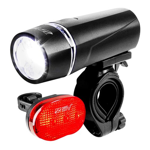 Master Lock Cable Lock, Set Your Own Combination Bike Lock, 6 ft. Long, Black & BV Bicycle Light Set Super Bright 5 LED Headlight, 3 LED Taillight, Quick-Release, Bike Lights for Night Riding