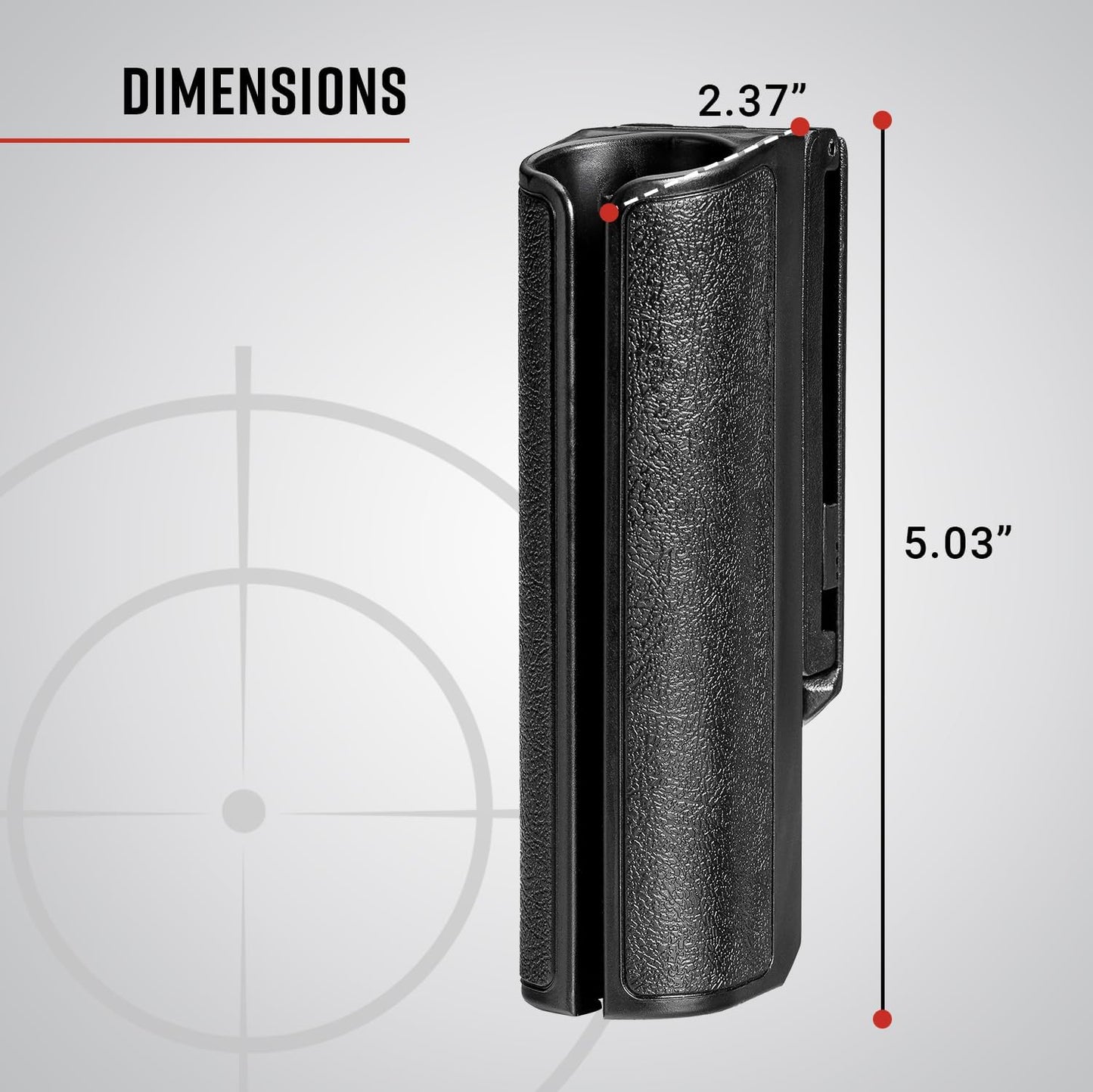 ASP SideBreak Scabbard Baton Holder F-Series Self-Defense Friction Baton, Holds Expandable Baton for Police, Law Enforcement, Security Guards