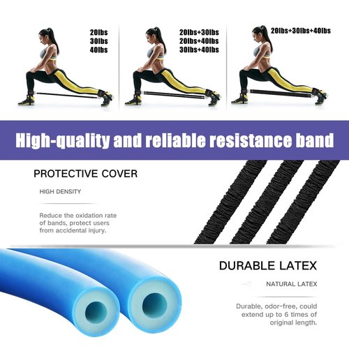 Resistance Bands Set with Ankle Straps,Ankle Bands for Working Out,Butt Exercise Equipment for Women Legs and Glutes,Perfect for Home Workouts,Cable Machine Accessories Black