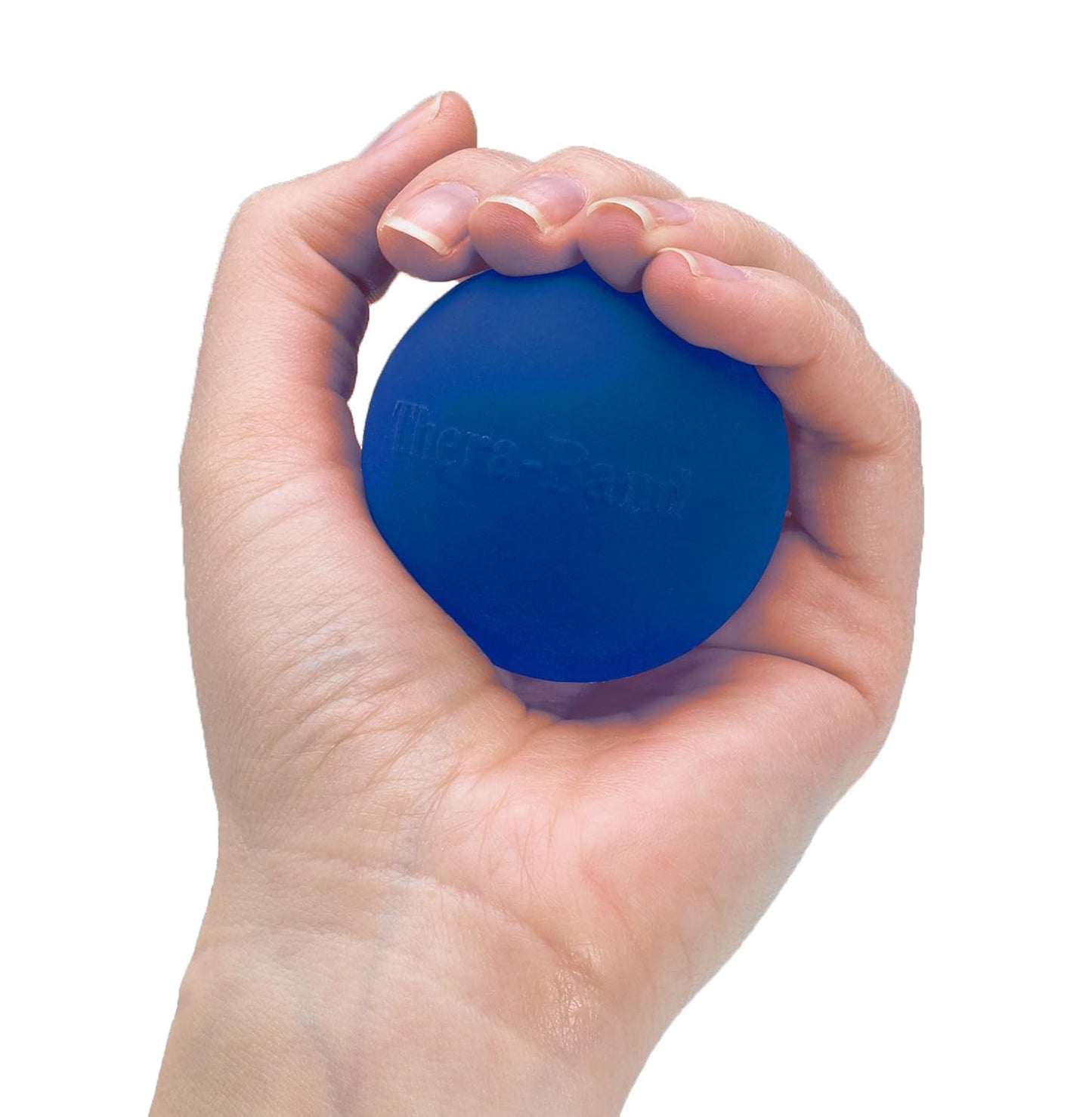 THERABAND Hand Exerciser, Ball For Hand, Wrist, Finger, Forearm, Grip Strengthening & Therapy, Squeeze Ball to Increase Hand Flexibility & Relieve Joint Pain, Red, Soft, Beginner