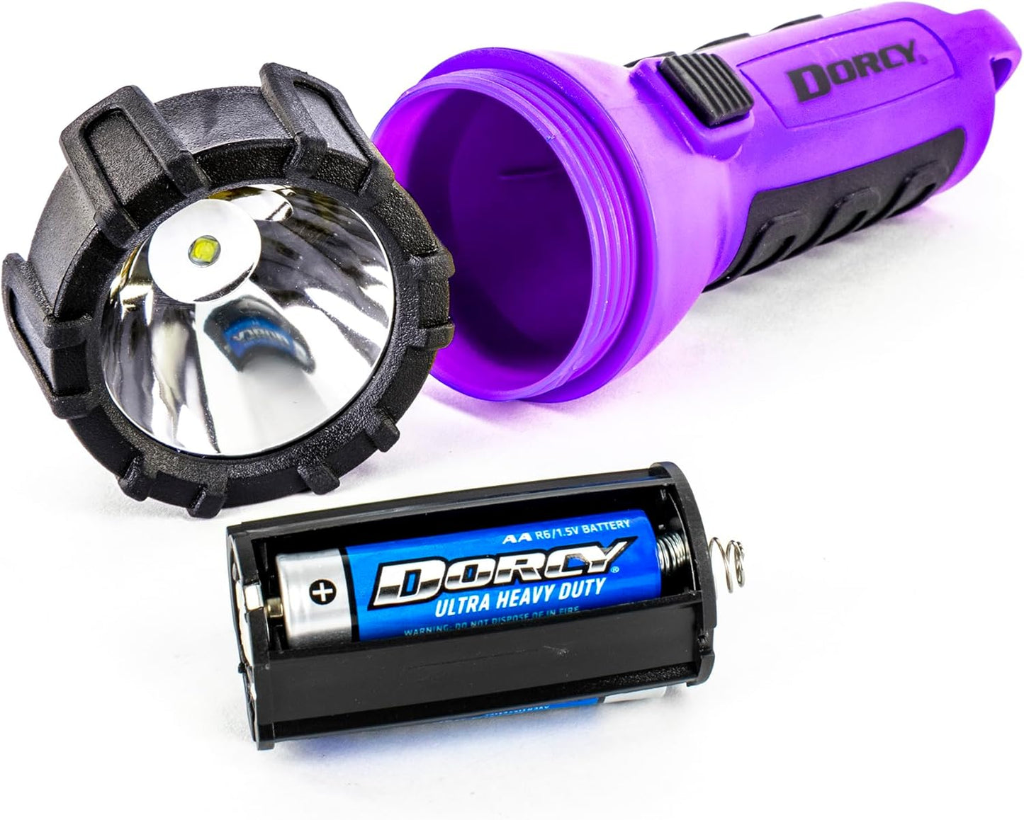 Dorcy 55 Lumen Floating Water Resistant LED Flashlight with Carabineer Clip, Pink ( 41-2509)