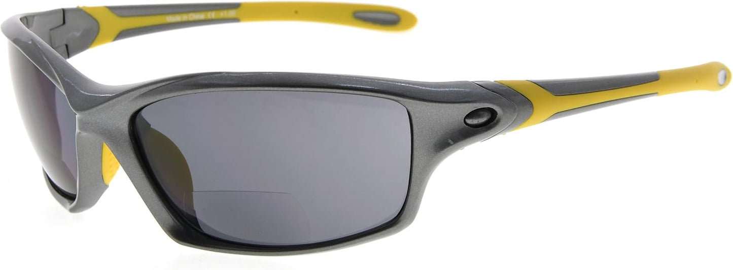 Eyekepper TR90 Frame Bifocal Sports Sunglasses Baseball Running Fishing Driving Golf Softball Hiking Sunshine Readers