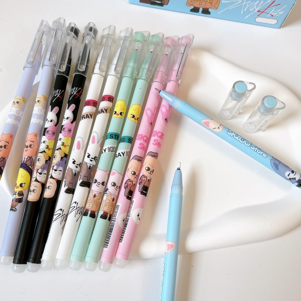12 Pcs Pens Ballpoint Gel Pen Erasable Pen Black Ink Pens