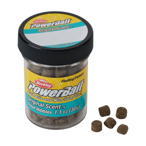 Berkley PowerBait Trout Nibbles Fishing Dough Bait, Hatchery Pellet, Scent Dispersion Technology, Irresistible Scent and Flavor, Long-Lasting Formula