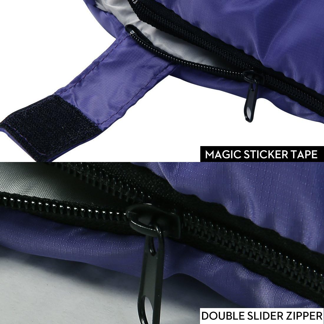 3-4 Season Sleeping Bag for Adults & Kids, Lightweight Warm Cold Weather Camping Bag with Waterproof Compression Sack – Portable for Hiking, Backpacking, Traveling & Outdoor Adventures