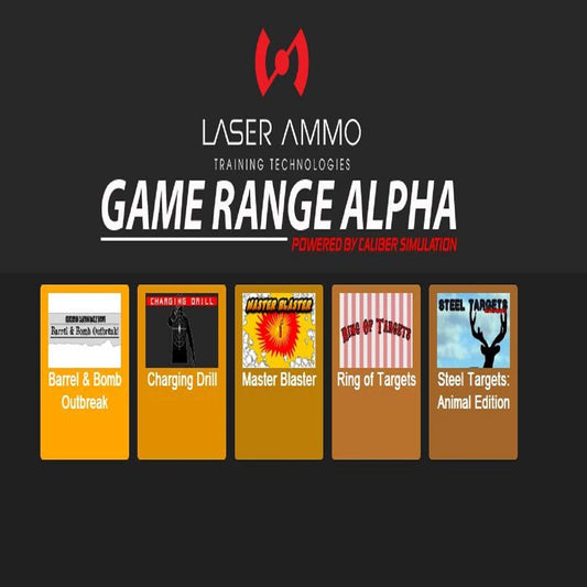 Laser Ammo Game Range Alpha - Five Marksmanship Game Add On for The Smokeless Range