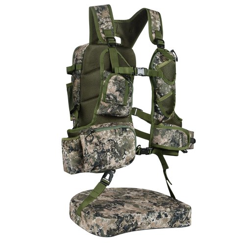 TREKMASTER Turkey Hunting Vest with Removable Seat Cushion, Lightweight & Adjustable Turkey Vest with Game Pouch, Camo Turkey Hunting Gear Accessories for Turkey Hunters (Mountain Camo)