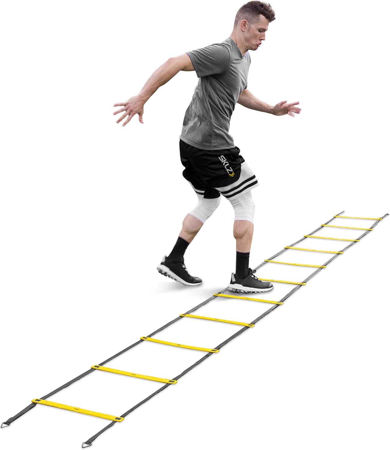 SKLZ Speed and Agility Ladder - Training Equipment for Athletes - Improve Coordination, Footwork, and Quickness - Ideal for Soccer, Football, and Fitness Workouts