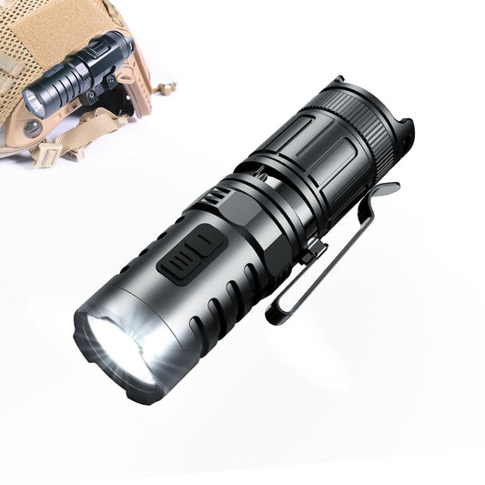 klarus XT1C Pro Helmet Tactical Flashlight, 1000 Lumens Bright Hard Hat Light, with Helmet Mount, One Click Fast Response, Military Accessories for Firefighter, Police and Guard